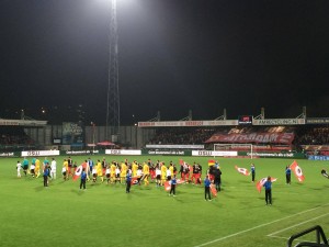 Zes nieuwelingen betrede het veld op Woudestein. (Roda JC Live)